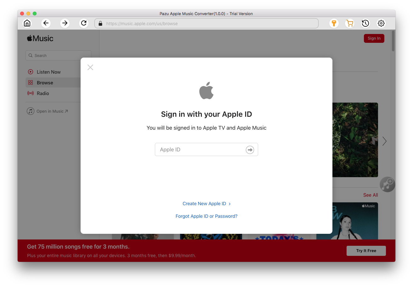 sign in Apple ID