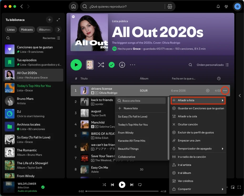 Descargar canciones de Spotify