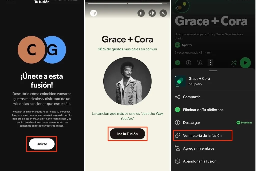&Uacute;nete a Spotify Blend