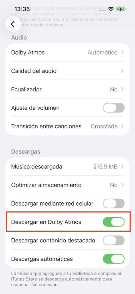 Descarga Apple Music en Dolby Atmos