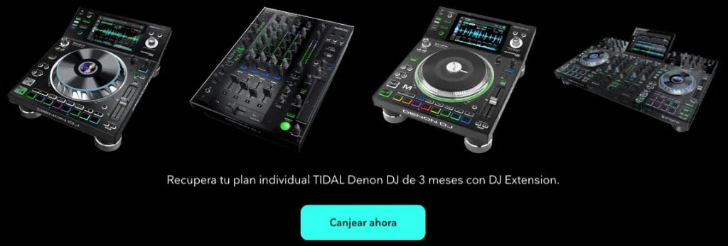 Tidal gratis con Denon DJ
