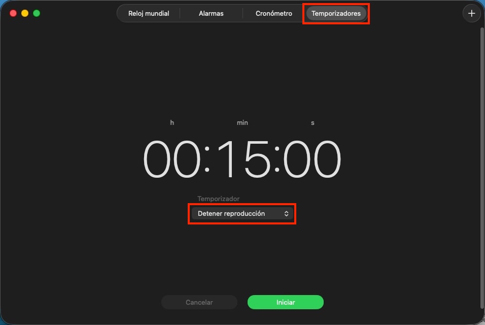 Mac Reloj