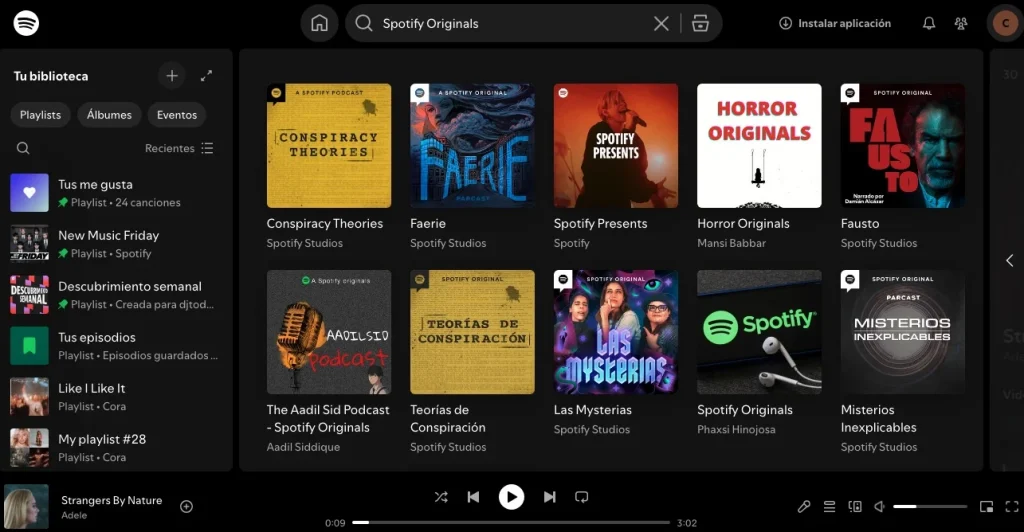 Podcasts originales de Spotify