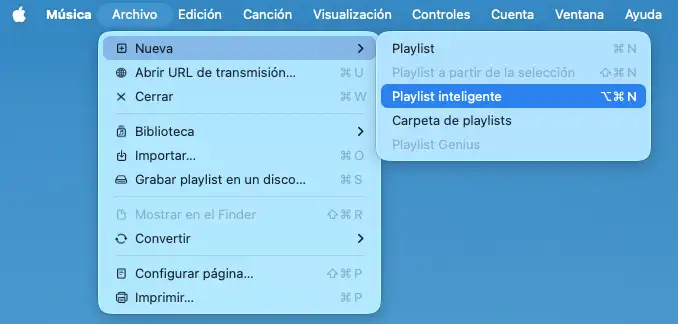 Apple Music Playlist inteligente