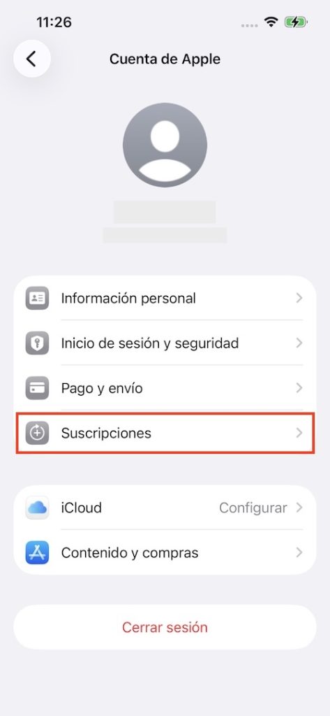 Cancelar Amazon Music en iOS