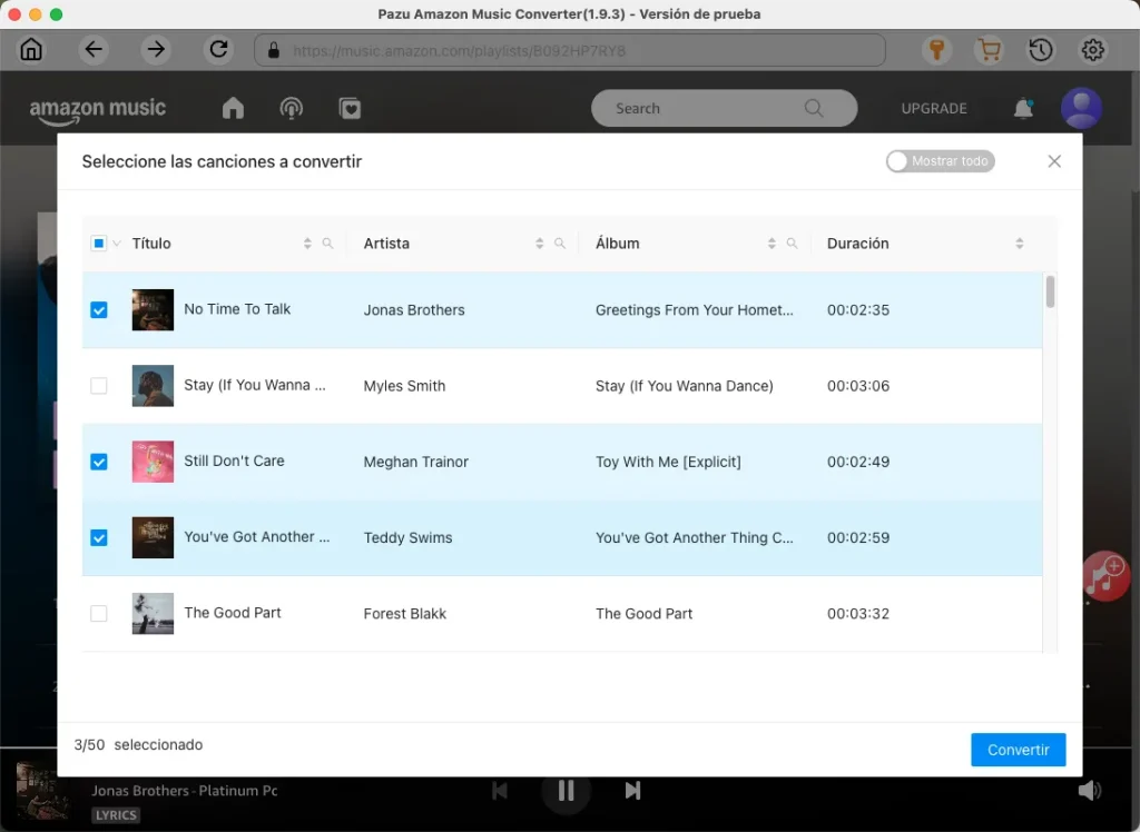 Descargar canciones de Amazon Music