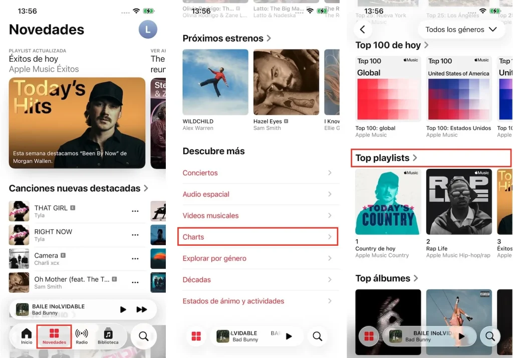 Apple Music Top playlists