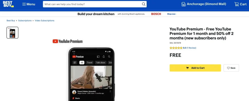 YouTube Premium gratis