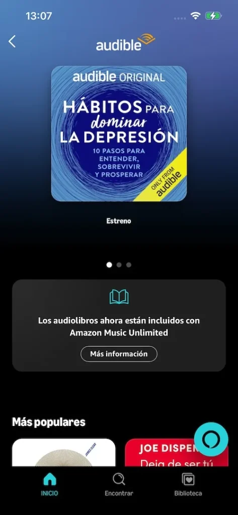 Los audiolibros ahora están incluidos con Amazon Music Unlimited