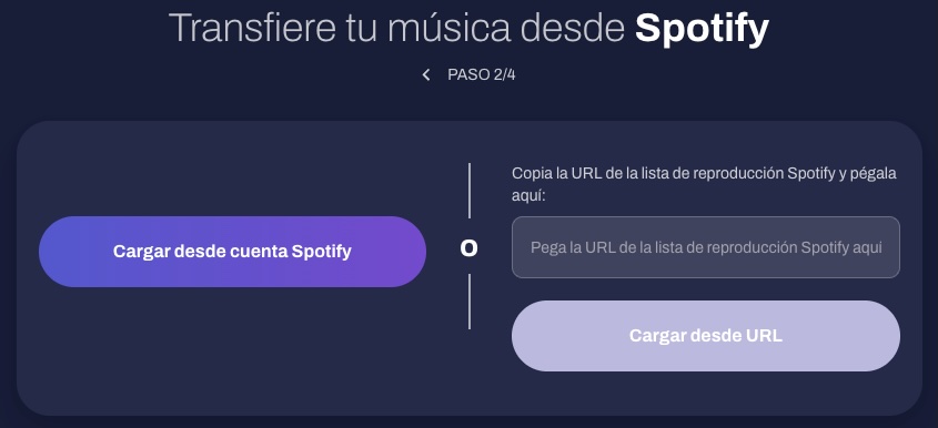Cargar playlists de Spotify