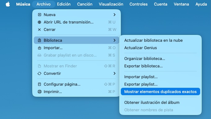 Mostrar elementos duplicados exactos