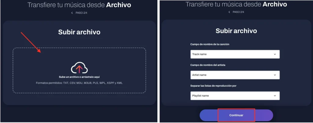 Subir archivo