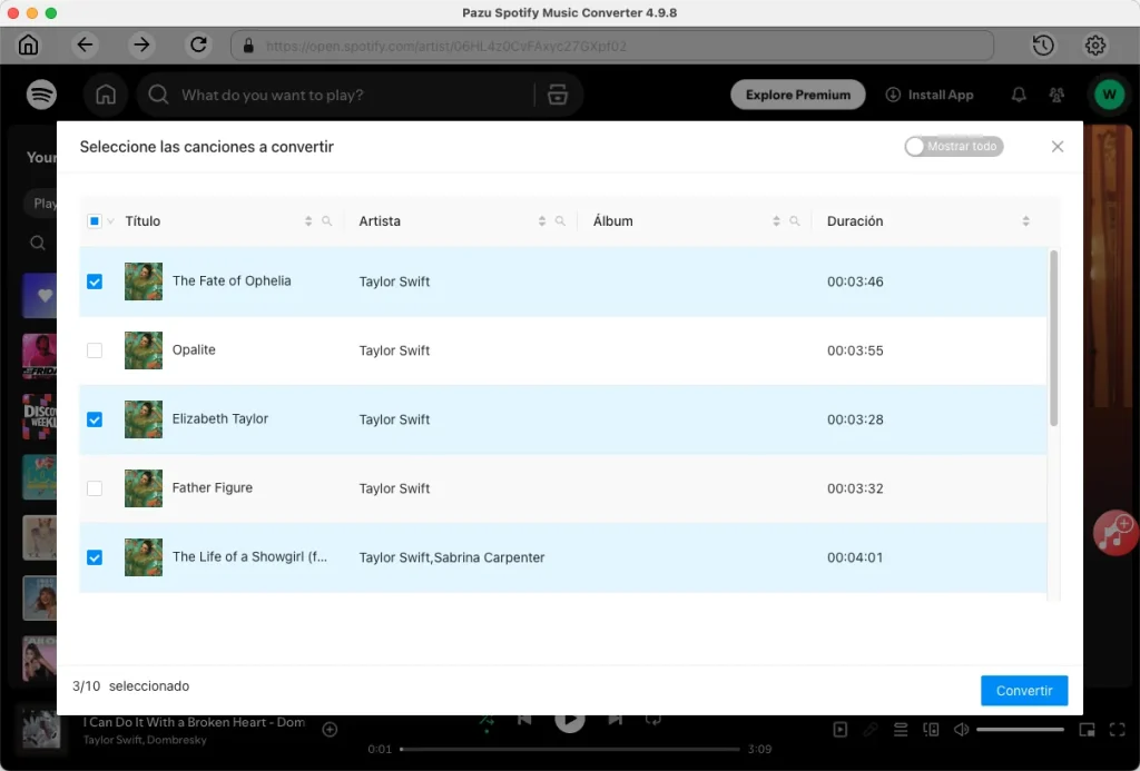Descargar canciones de Spotify
