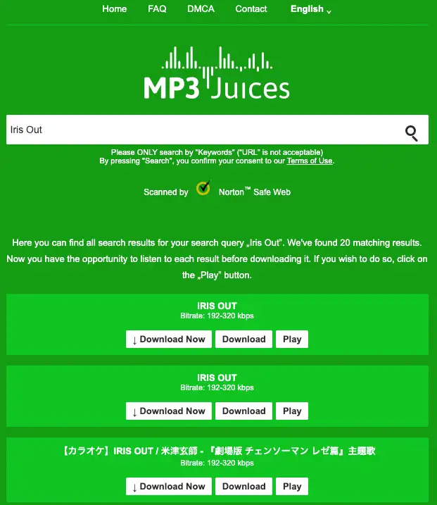 MP3juicesからMP3音楽をダウンロード