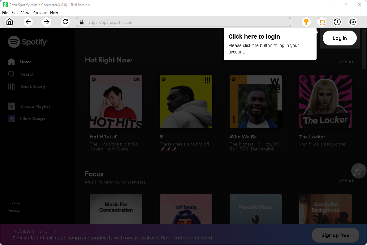 Steps to use Spotify Converter 