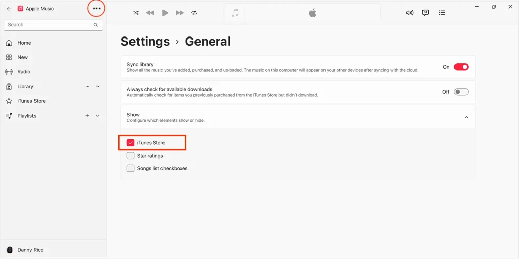 Show iTunes Store PC