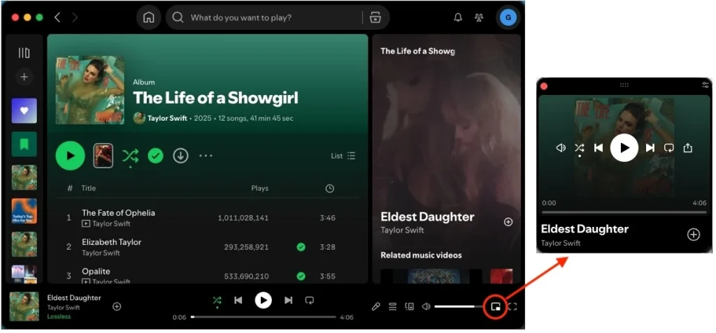 Spotify Miniplayer