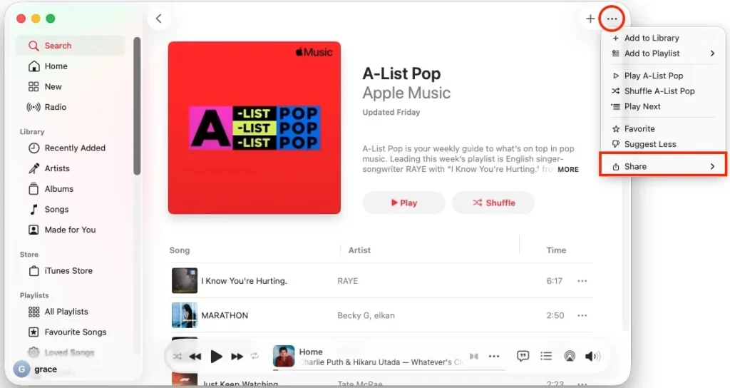 Share Apple Music playlists