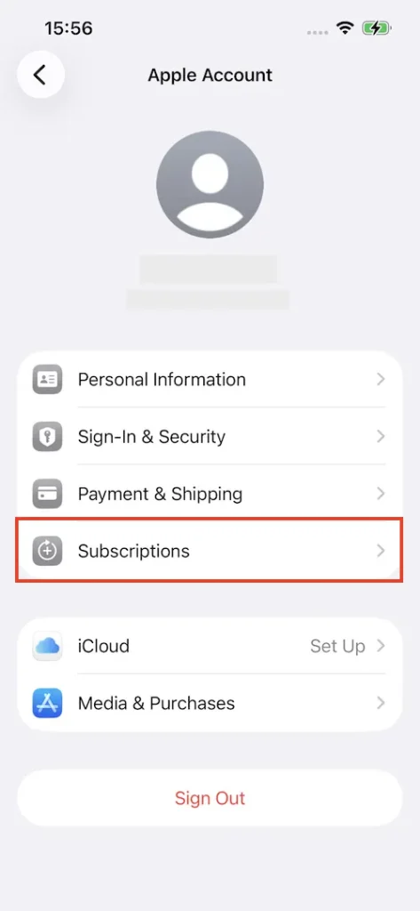 Cancel Deezer through Apple