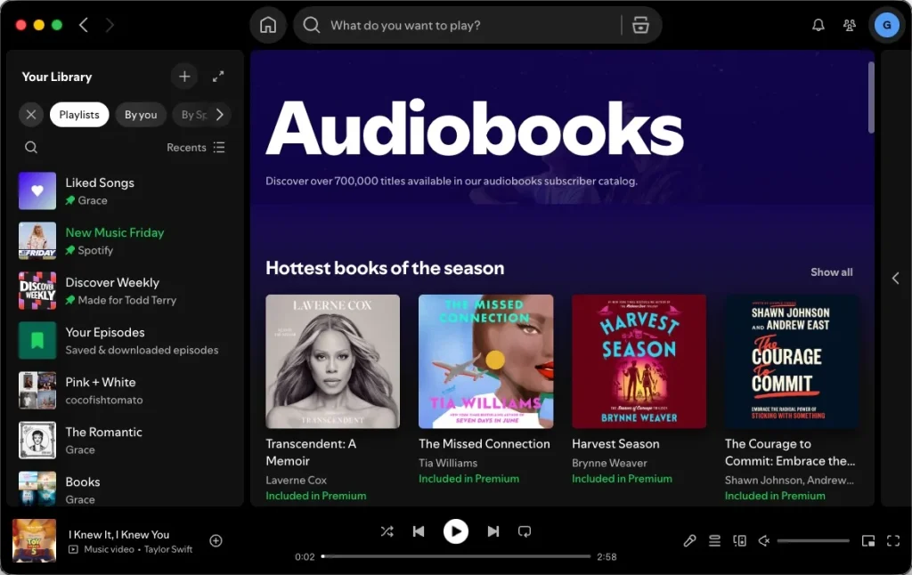 Spotify Audiobooks Included in Premium