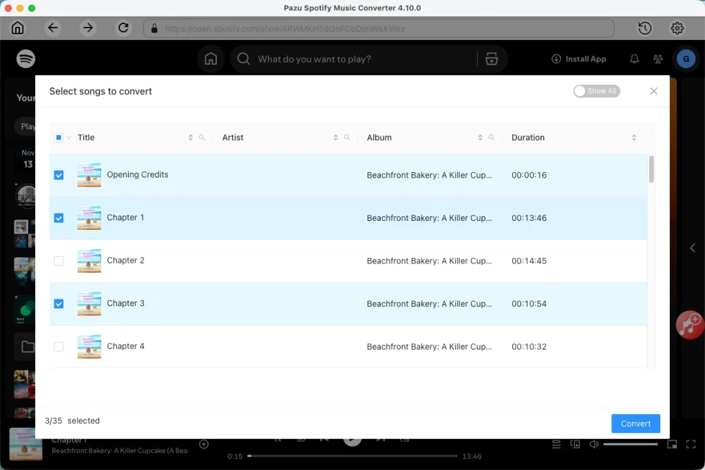 Download Spotify audiobooks to MP3