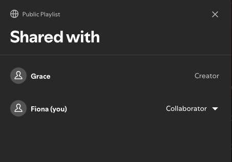 Spotify Collaborative playlist