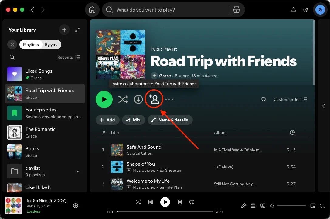 Spotifyの共同プレイリスト