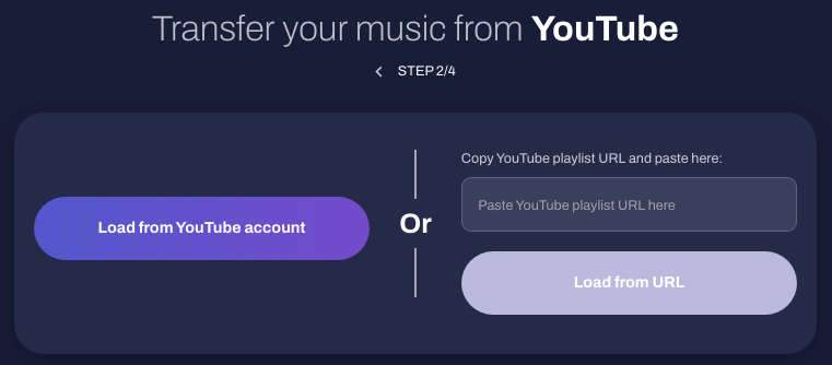 TuneMyMusic online playlist transfer tool