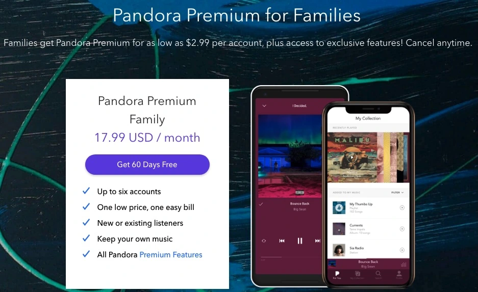 Pandora Premium Family