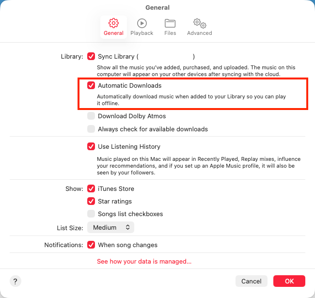 Apple Music Automatic Downloads