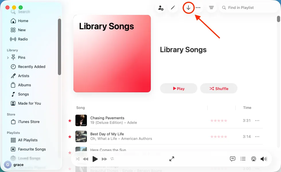 Download all songs in Apple Music library