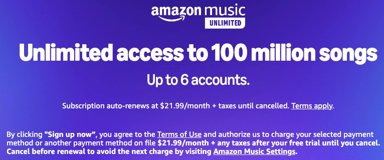 Amazon Music Family Unlimited