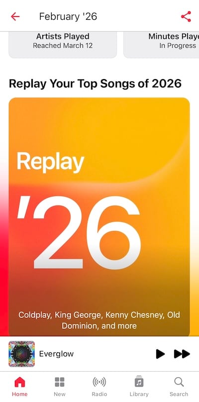 Apple Music Replay 2026