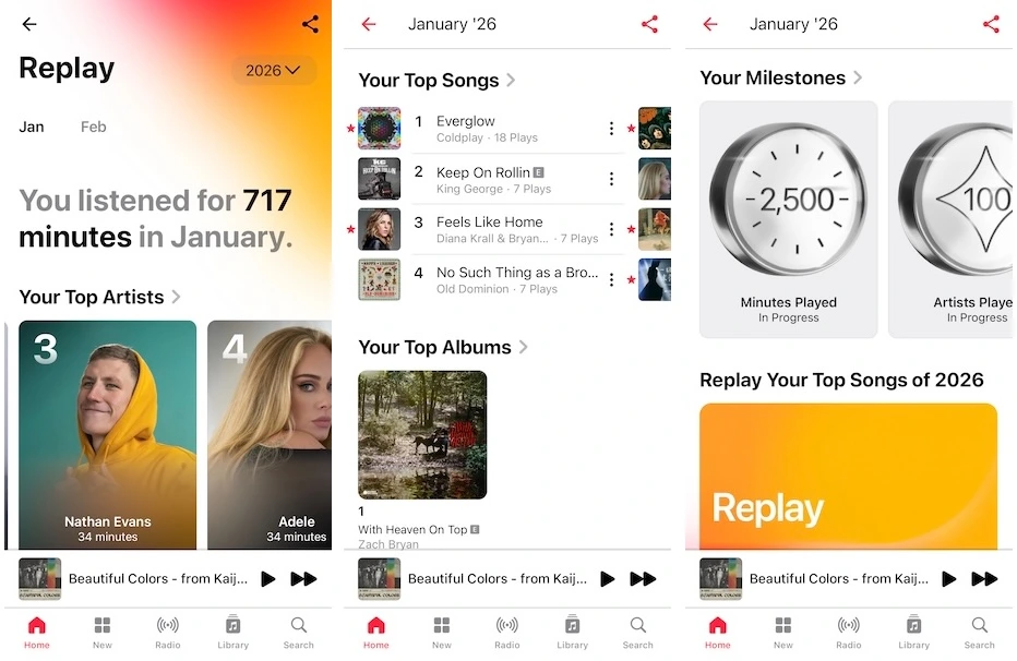 Apple Music Replay Monthly