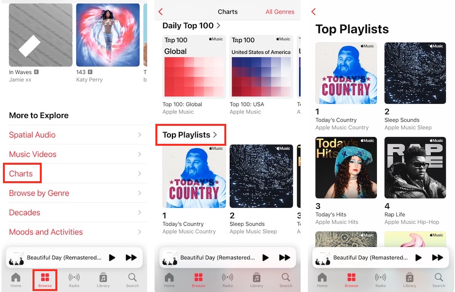 top playlists on apple music