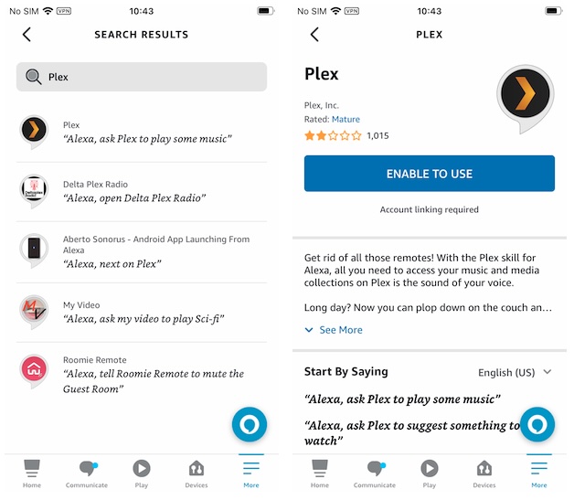Plex for Alexa