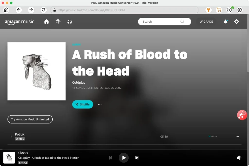 Download Amazon Music playlists