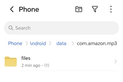 Amazon Music downloads Android