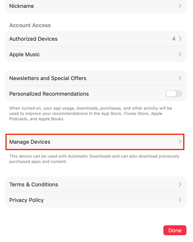 Gestionar dispositivos de Apple Music
