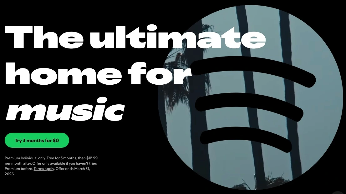 Spotify three-month free