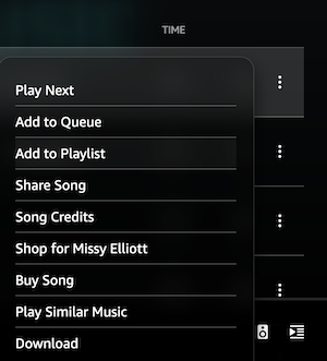 Amazon Music playlist