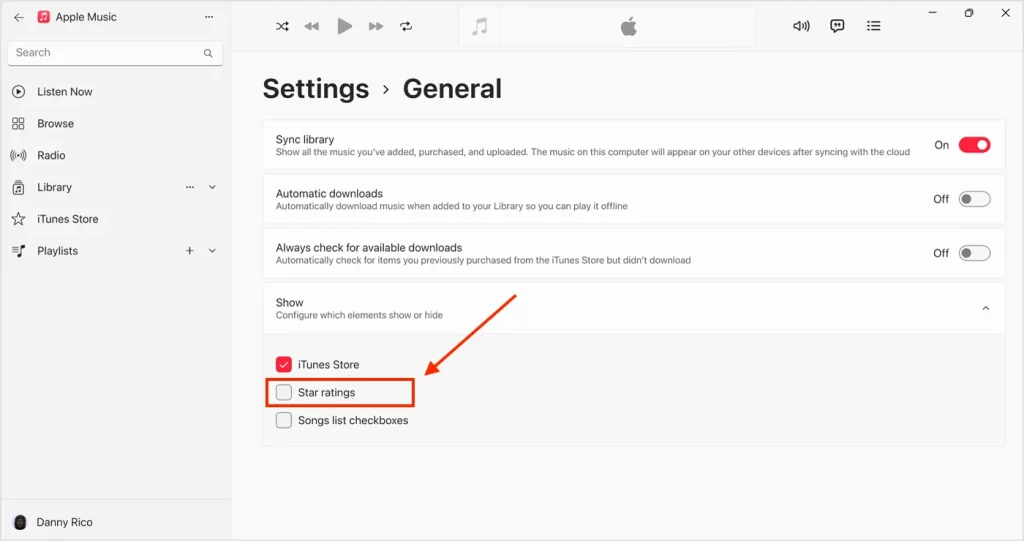 Show Apple Music Star Ratings on Windows PC