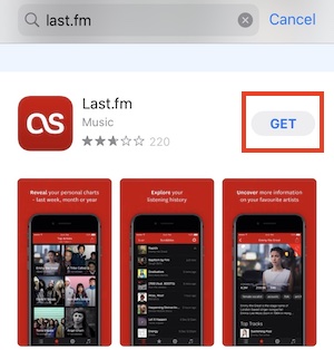 Get-Last.fm from app store