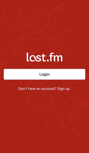 Log-in to last fm