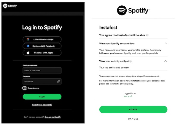 allow the app to access your spotify data