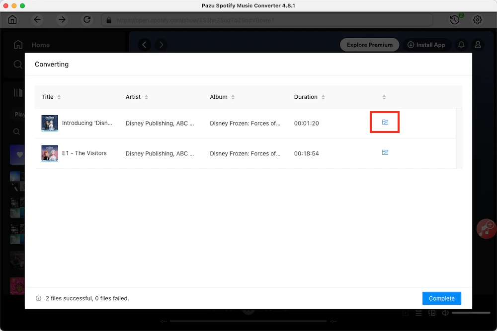 find downloaded spotify content