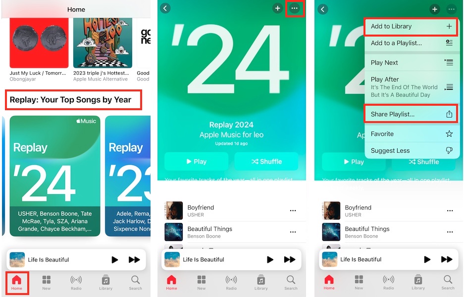 Apple Music Replay iPhone