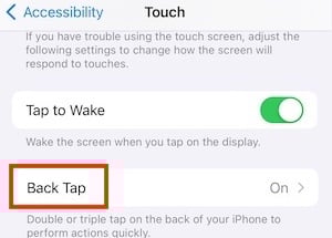 back-tap
