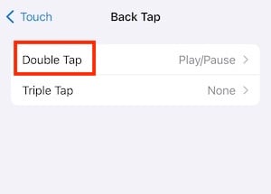 double-tap