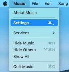 music settings mac